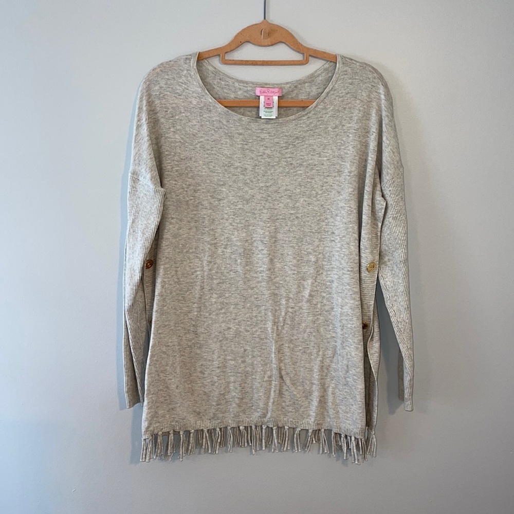Lilly Pulitzer Ramona Sweater in Heather Gray